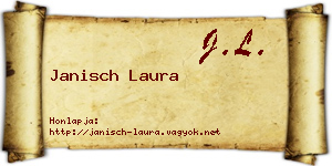 Janisch Laura névjegykártya